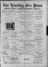 Hinckley Free Press Friday 12 May 1899 Page 1