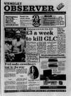 Wembley Observer Thursday 09 January 1986 Page 1
