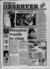 Wembley Observer Thursday 24 July 1986 Page 1