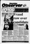 Wembley Observer Thursday 26 April 1990 Page 1