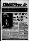 Wembley Observer Thursday 18 October 1990 Page 1