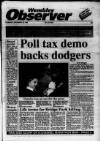 Wembley Observer Thursday 22 November 1990 Page 1