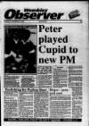 Wembley Observer Thursday 29 November 1990 Page 1