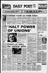 Liverpool Daily Post (Welsh Edition) Monday 08 January 1979 Page 1