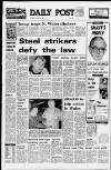 Liverpool Daily Post (Welsh Edition) Monday 28 January 1980 Page 1