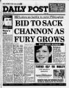 Liverpool Daily Post (Welsh Edition) Saturday 17 January 1987 Page 1