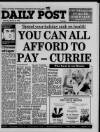 Liverpool Daily Post (Welsh Edition) Saturday 30 January 1988 Page 1