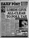 Liverpool Daily Post (Welsh Edition) Tuesday 24 May 1988 Page 1