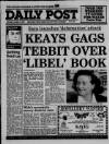 Liverpool Daily Post (Welsh Edition) Saturday 08 October 1988 Page 1