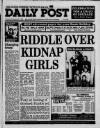Liverpool Daily Post (Welsh Edition) Tuesday 27 December 1988 Page 1