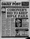 Liverpool Daily Post (Welsh Edition) Saturday 14 January 1989 Page 1