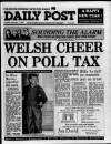 Liverpool Daily Post (Welsh Edition) Thursday 01 November 1990 Page 1