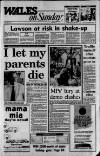 Wales on Sunday Sunday 28 May 1989 Page 1