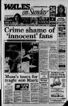 Wales on Sunday Sunday 24 September 1989 Page 1