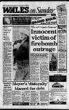 Wales on Sunday Sunday 21 January 1990 Page 1