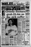 Wales on Sunday Sunday 28 January 1990 Page 1
