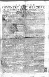 Coventry Standard Monday 24 August 1778 Page 1