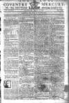Coventry Standard Monday 12 February 1781 Page 1