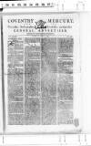 Coventry Standard Monday 12 January 1789 Page 1