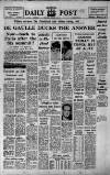Liverpool Daily Post (Welsh Edition) Wednesday 25 January 1967 Page 1