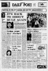 Liverpool Daily Post (Welsh Edition) Thursday 30 May 1974 Page 1