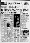 Liverpool Daily Post (Welsh Edition) Thursday 27 June 1974 Page 1