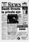 Staines & Egham News Thursday 02 January 1986 Page 1