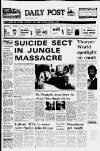 Liverpool Daily Post Monday 20 November 1978 Page 1