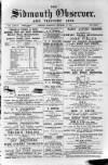 Sidmouth Observer Wednesday 26 September 1888 Page 1