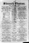 Sidmouth Observer Wednesday 17 October 1888 Page 1
