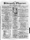 Sidmouth Observer Wednesday 16 October 1889 Page 1
