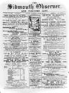 Sidmouth Observer Wednesday 30 October 1889 Page 1