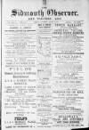 Sidmouth Observer Wednesday 06 August 1890 Page 1