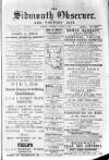 Sidmouth Observer Wednesday 13 August 1890 Page 1