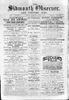 Sidmouth Observer Wednesday 07 January 1891 Page 1
