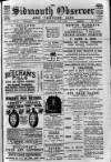 Sidmouth Observer Wednesday 08 July 1896 Page 1