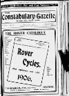 Constabulary Gazette (Dublin) Saturday 03 March 1906 Page 1