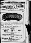 Constabulary Gazette (Dublin) Saturday 01 May 1909 Page 1