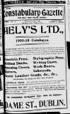 Constabulary Gazette (Dublin) Saturday 27 November 1909 Page 1