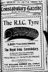 Constabulary Gazette (Dublin) Saturday 20 August 1910 Page 1