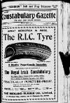 Constabulary Gazette (Dublin) Saturday 18 March 1911 Page 1