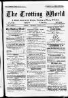 Trotting World and Horse Review Saturday 04 October 1902 Page 1