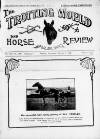 Trotting World and Horse Review Saturday 01 January 1921 Page 1