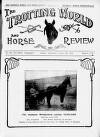 Trotting World and Horse Review Saturday 29 January 1921 Page 1