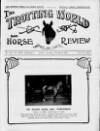 Trotting World and Horse Review Saturday 22 October 1921 Page 1