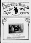 Trotting World and Horse Review Saturday 29 October 1921 Page 1
