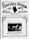 Trotting World and Horse Review Saturday 31 December 1921 Page 1
