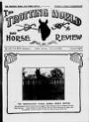 Trotting World and Horse Review Saturday 12 January 1924 Page 1