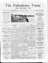 Felixstowe Times Saturday 26 June 1926 Page 1