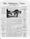 Felixstowe Times Saturday 18 September 1926 Page 1